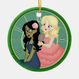 Ornamento De Cerâmica defina lavar o verde