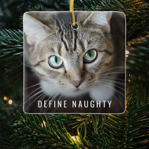 Ornamento De Cerâmica Defina Travesso Pet   Foto Árvore de Natal