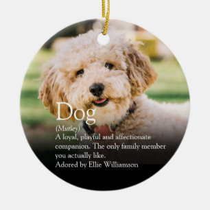 Ornamento De Cerâmica Definição de Foto de Cachorro Personalizada Fofa