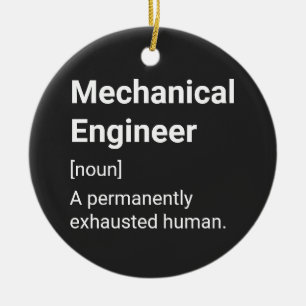 Ornamento De Cerâmica Definição de Humor Engraçado pelo Engenheiro me