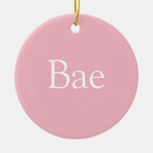 Ornamento De Cerâmica Definição de Pink Bae Esposa Namorada