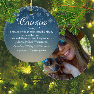Ornamento De Cerâmica Definição de Primo Foto Natal