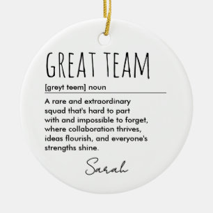 Ornamento De Cerâmica Definição Personalizada da Equipe de Excelente Per