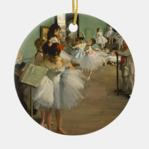 Ornamento De Cerâmica Degas Aula de Dança Bailarinas Dançarinas Arte