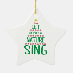 Ornamento De Cerâmica Deixar o Céu e a Natureza Cantar Imagem da Árvor
