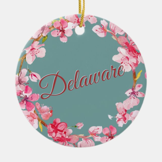 Ornamento De Cerâmica Delaware (Frente)