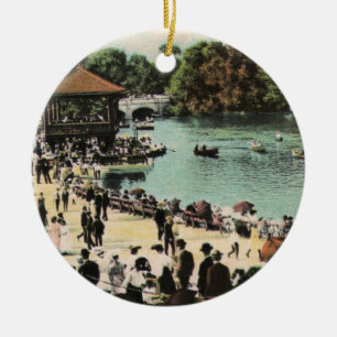 Ornamento De Cerâmica Delaware Park Vintage Buffalo NY Ornament