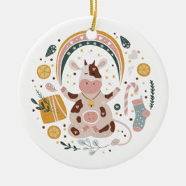 Ornamento De Cerâmica Delicate Filigree Snowflake Ornament