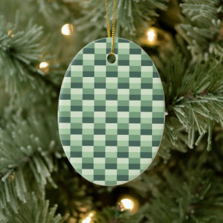 Ornamento De Cerâmica Delicate Shades of Green in Pastel
