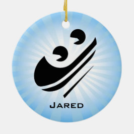 Ornamento De Cerâmica Denominação Personalizada Toboggan