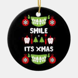 Ornamento De Cerâmica Dental Doctor Xmas
