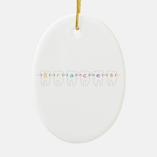 Ornamento De Cerâmica Dentes das cintas (Frente)