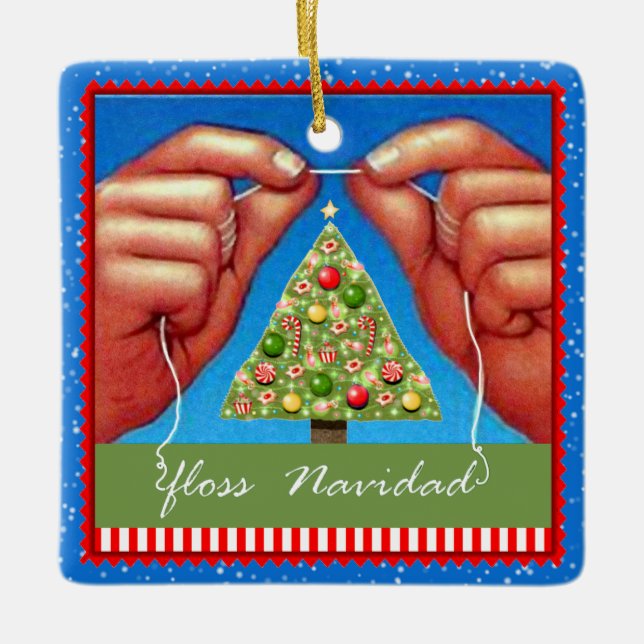 Ornamento De Cerâmica Dentist Holiday Gift (Frente)