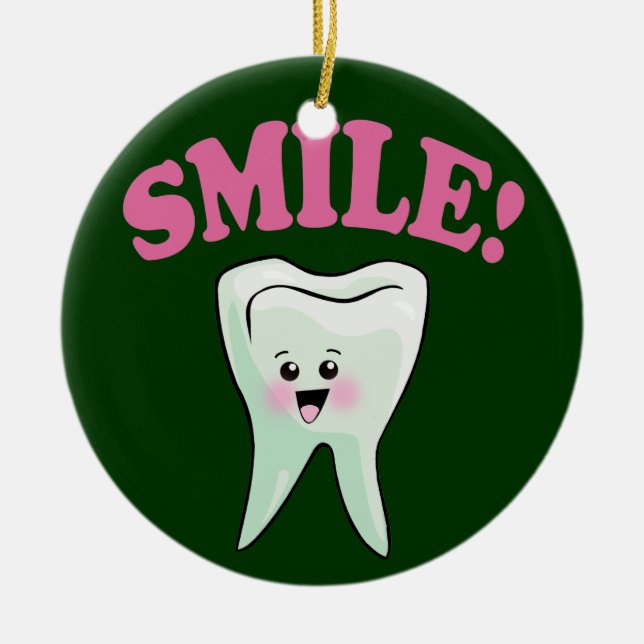 Ornamento De Cerâmica Dentista (Frente)