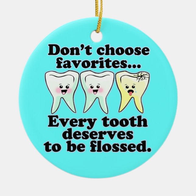 Ornamento De Cerâmica Dentista (Frente)