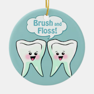 Ornamento De Cerâmica Dentista
