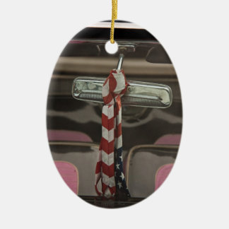 Ornamento De Cerâmica Dentro a carro rockabilly