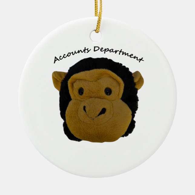 Ornamento De Cerâmica Departamento de Contas. Presentes engraçados para  (Frente)
