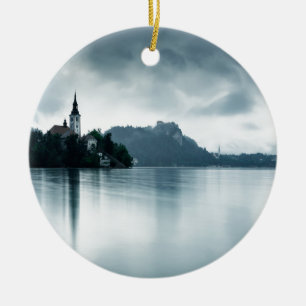Ornamento De Cerâmica Depois da chuva no lago Bled