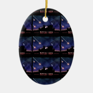 Ornamento De Cerâmica Derrote o Irã