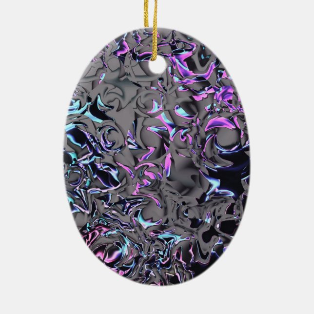 Ornamento De Cerâmica Desastre de anos 80 (Verso)