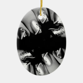 Ornamento De Cerâmica Descaroços do Designer