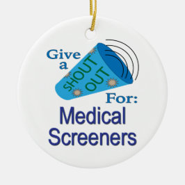 Ornamento De Cerâmica Descubra os monitores médicos