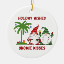 Desejos de Feriado, Beijos de Gnomie com 2 Gnomos 