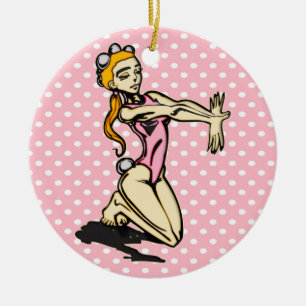 Ornamento De Cerâmica Desempenho de caída