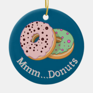 Ornamento De Cerâmica Desenho de Donuts Adorno