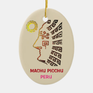 Ornamento De Cerâmica Desenho Incrível de Machu Picchu