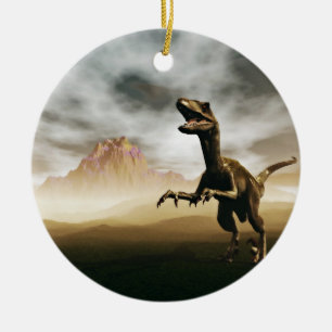 Ornamento De Cerâmica Desenhos animados do dinossauro