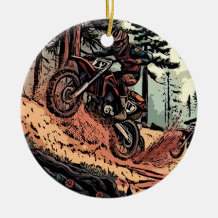 Ornamento De Cerâmica Desenterrando Poeira - Pilotos de Bicicletas de Te