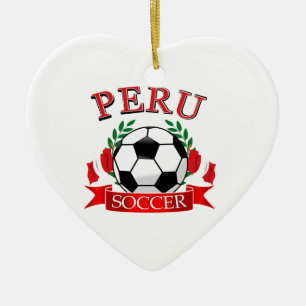 Ornamento De Cerâmica Design da bola de futebol de Peru