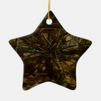 Ornamento De Cerâmica Design da pétala do amante de Camo