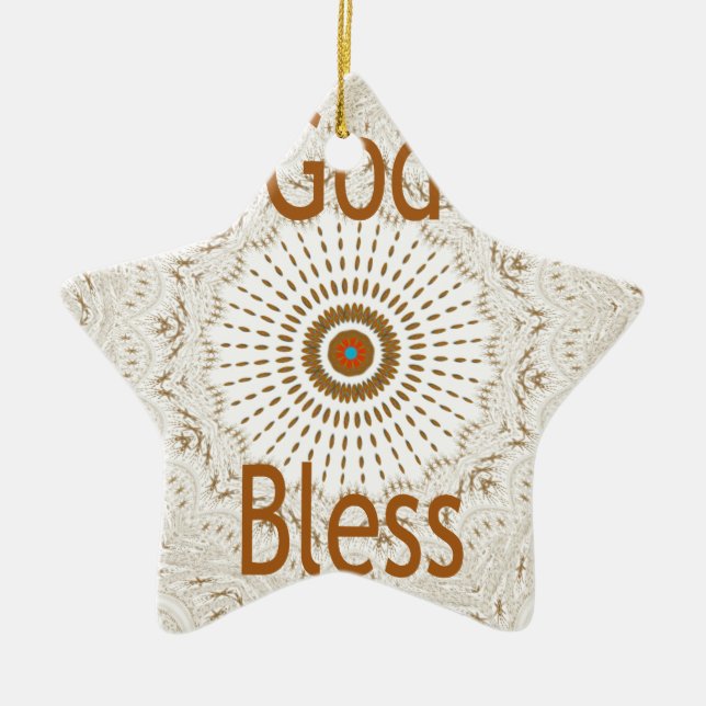 Ornamento De Cerâmica Design de arte tradicional africana (Frente)