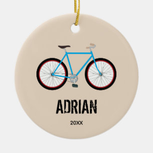 Ornamento De Cerâmica Design de Bicicleta de Bicicleta Ano
