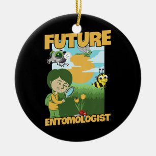 Ornamento De Cerâmica Design de caça de Insetos para o seu coletor de in