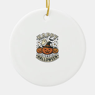 Ornamento De Cerâmica Design de Camisa de Fantasma de Abóbora de Hallowe