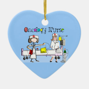 Ornamento De Cerâmica Design de Chevron da enfermeira diplomada