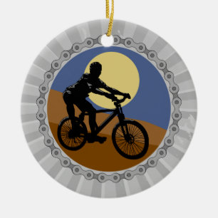 Ornamento De Cerâmica design de corrente de bicicleta de montanha