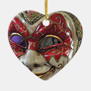 Ornamento De Cerâmica Design de máscara de carnaval