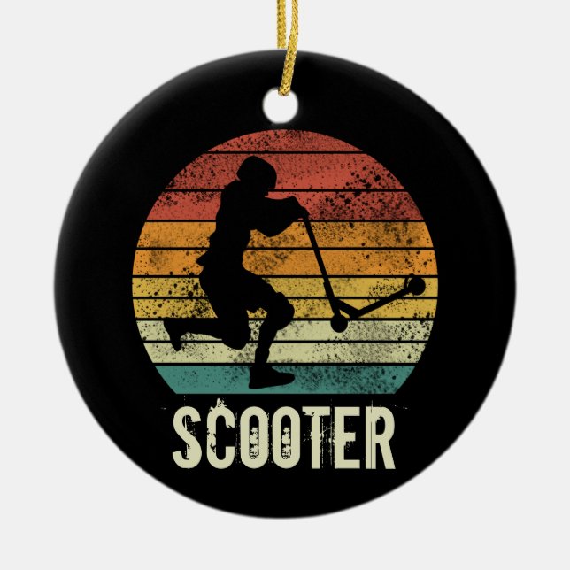 Ornamento De Cerâmica Design de patinete E-Patinete de Substituição Suns (Frente)