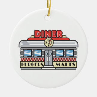 Ornamento De Cerâmica design de retro-diner