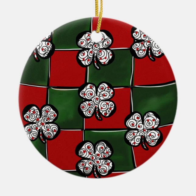 Ornamento De Cerâmica Design de santo Patty Art (Frente)