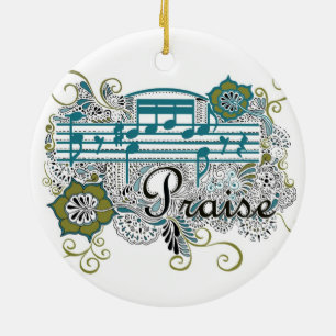Ornamento De Cerâmica Design do Henna do elogio