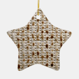 ORNAMENTO DE CERÂMICA DESIGN DO MATZO PARA PESACH