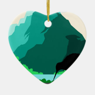 Ornamento De Cerâmica Design do vintage de Nova Zelândia