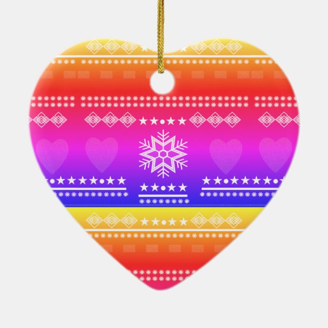 Ornamento De Cerâmica design escandinava, estilo country (Verso)