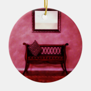 Ornamento De Cerâmica Design interno do espelho do assento do rodapé el